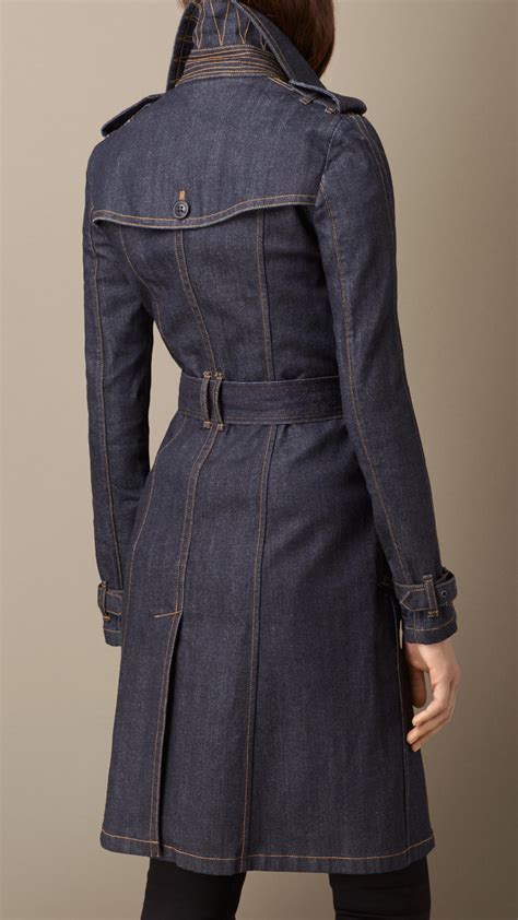 denim trench coat burberry|burberry trench coat original.